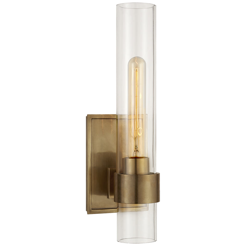Visual Comfort Signature S 2165HAB-CG One Light Wall Sconce, Hand-Rubbed Antique Brass