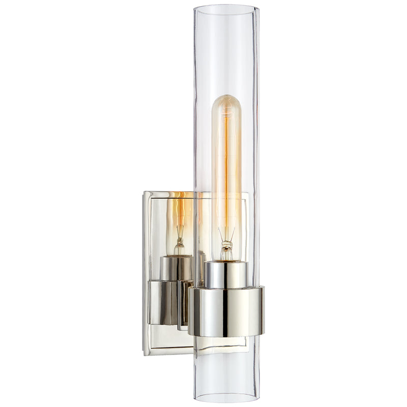 Visual Comfort Signature S 2165PN-CG One Light Wall Sconce, Polished Nickel