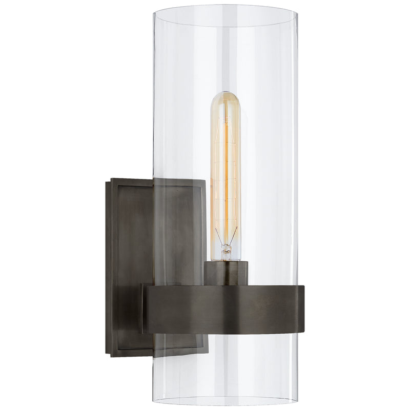 Visual Comfort Signature S 2166BZ-CG One Light Wall Sconce, Bronze