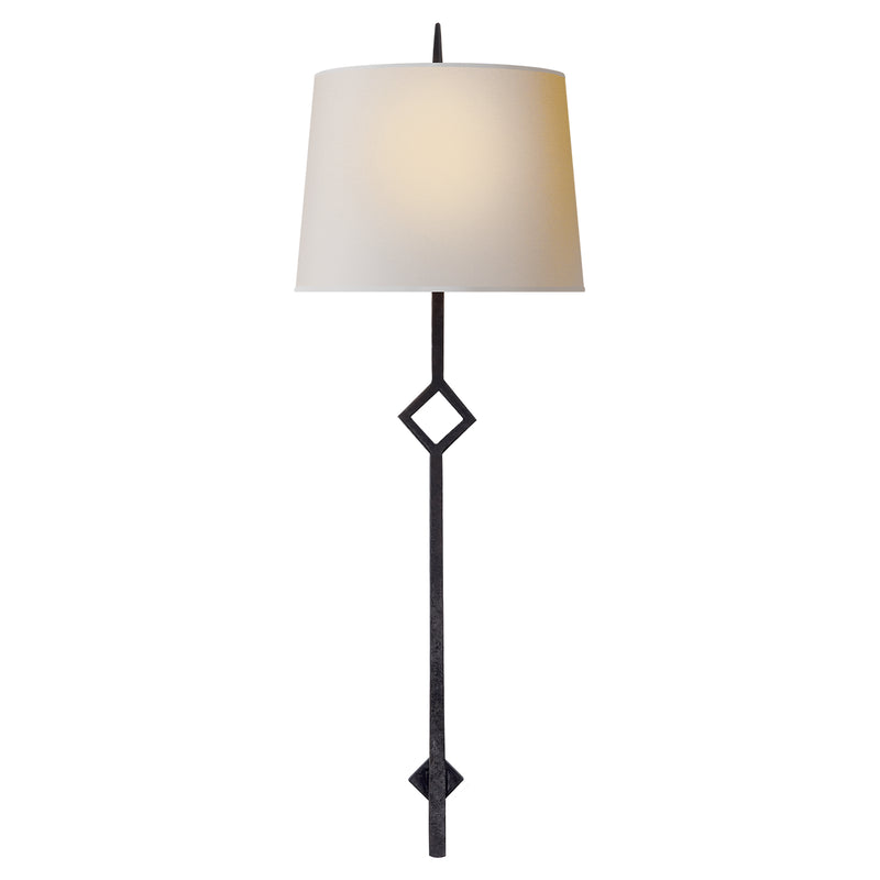 Visual Comfort Signature S 2408AI-NP One Light Wall Sconce, Aged Iron