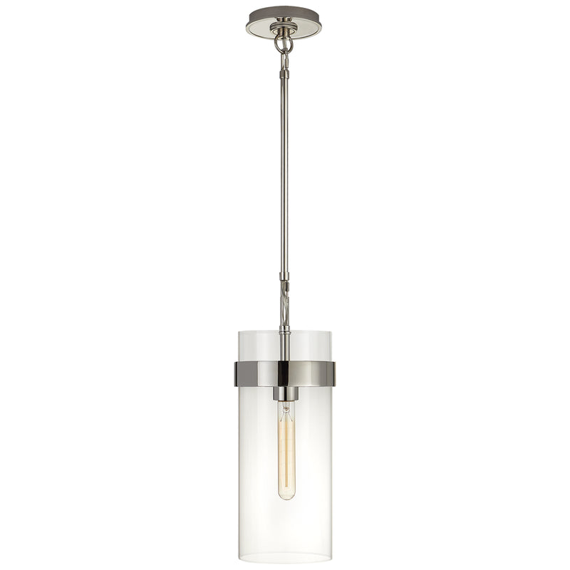 Visual Comfort Signature S 5673PN-CG One Light Pendant, Polished Nickel