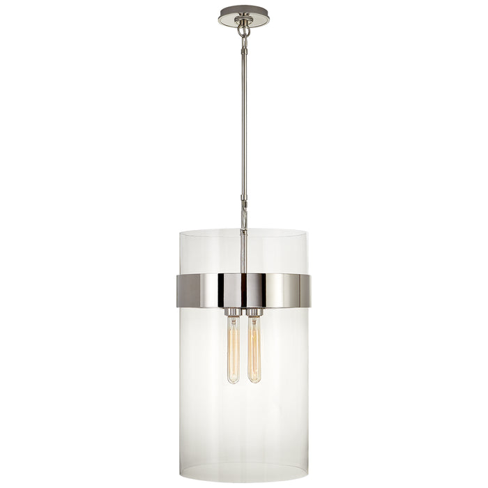 Visual Comfort Signature S 5674PN-CG Four Light Pendant, Polished Nickel