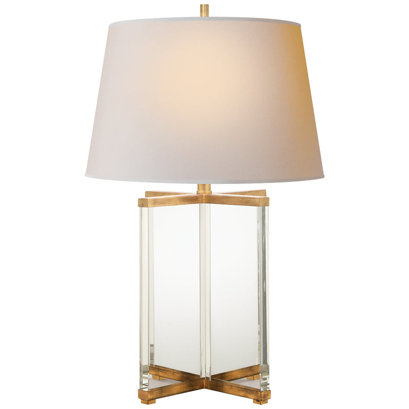 Visual Comfort Signature SP 3005CG/GI-NP One Light Table Lamp, Crystal With Gild