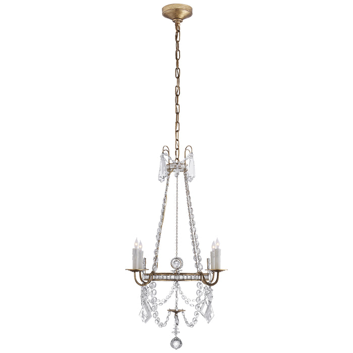 Visual Comfort Signature SP 5030GI-CG Four Light Chandelier, Gilded Iron