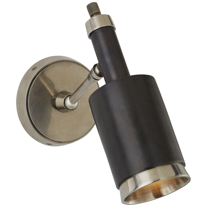 Visual Comfort Signature TOB 2097AN/BZ One Light Wall Sconce, Antique Nickel and Bronze