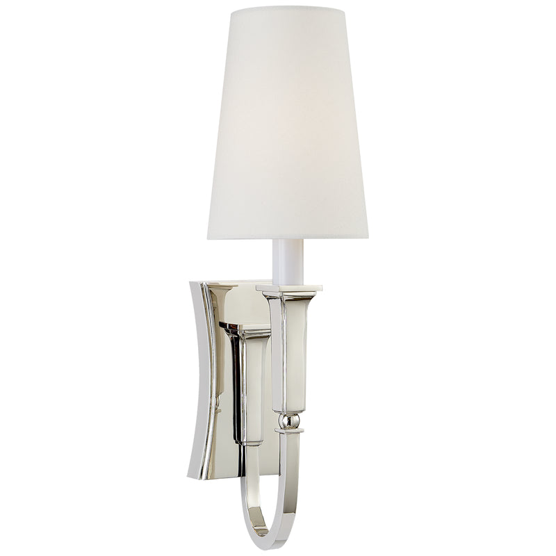 Visual Comfort Signature TOB 2272PN-L One Light Wall Sconce, Polished Nickel