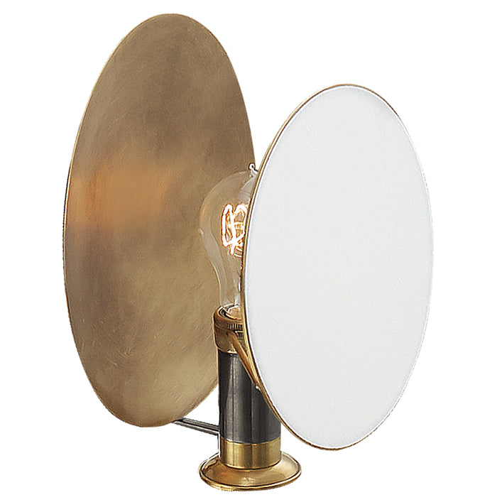 Visual Comfort Signature TOB 2290BZ/HAB-L One Light Wall Sconce, Bronze and Hand-Rubbed Antique Brass
