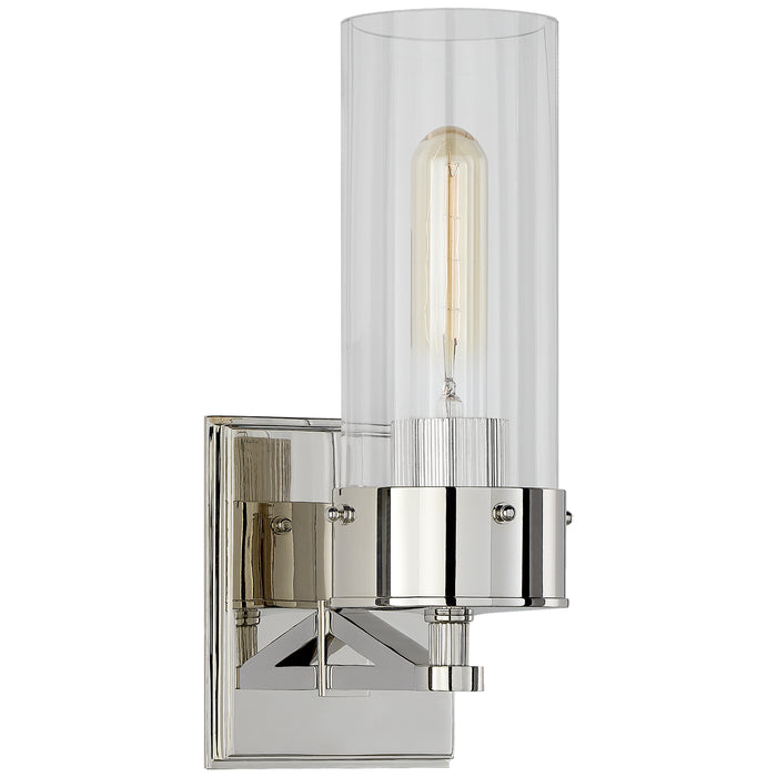 Visual Comfort Signature TOB 2314PN-CG One Light Bath Sconce, Polished Nickel