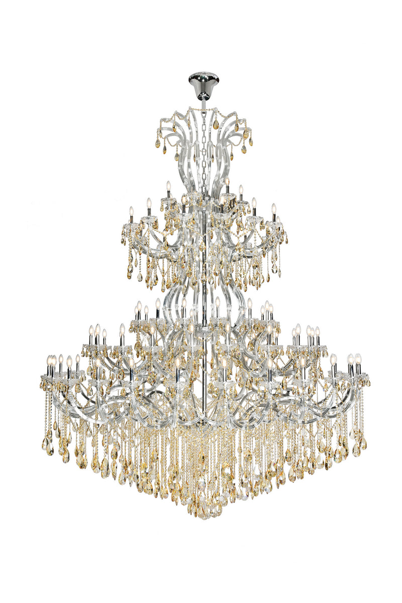 Elegant Lighting 2803G120C-GS/RC 84 Light Chandelier, Chrome