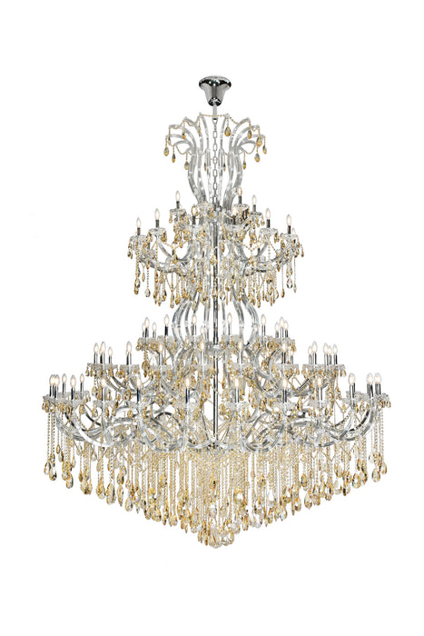 Elegant Lighting 2803G120C-GS/RC 84 Light Chandelier, Chrome