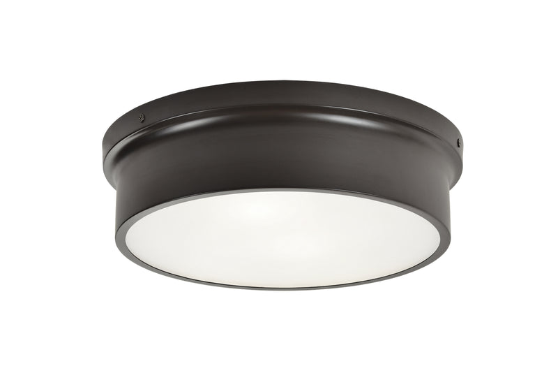 Matteo Lighting M12802BZ Two Light Flush Mount, Bronze
