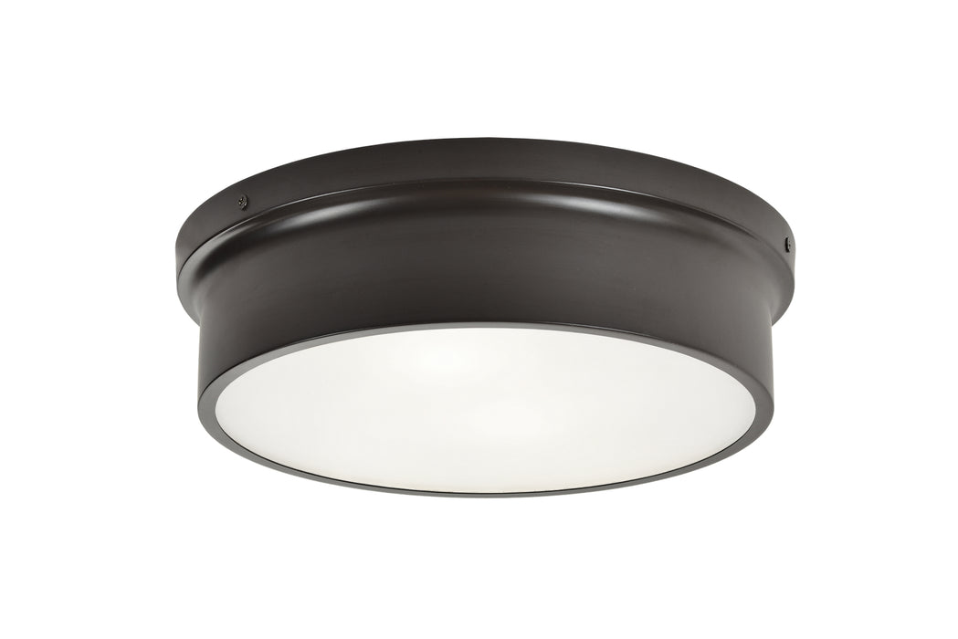 Matteo Lighting M12802BZ Two Light Flush Mount, Bronze