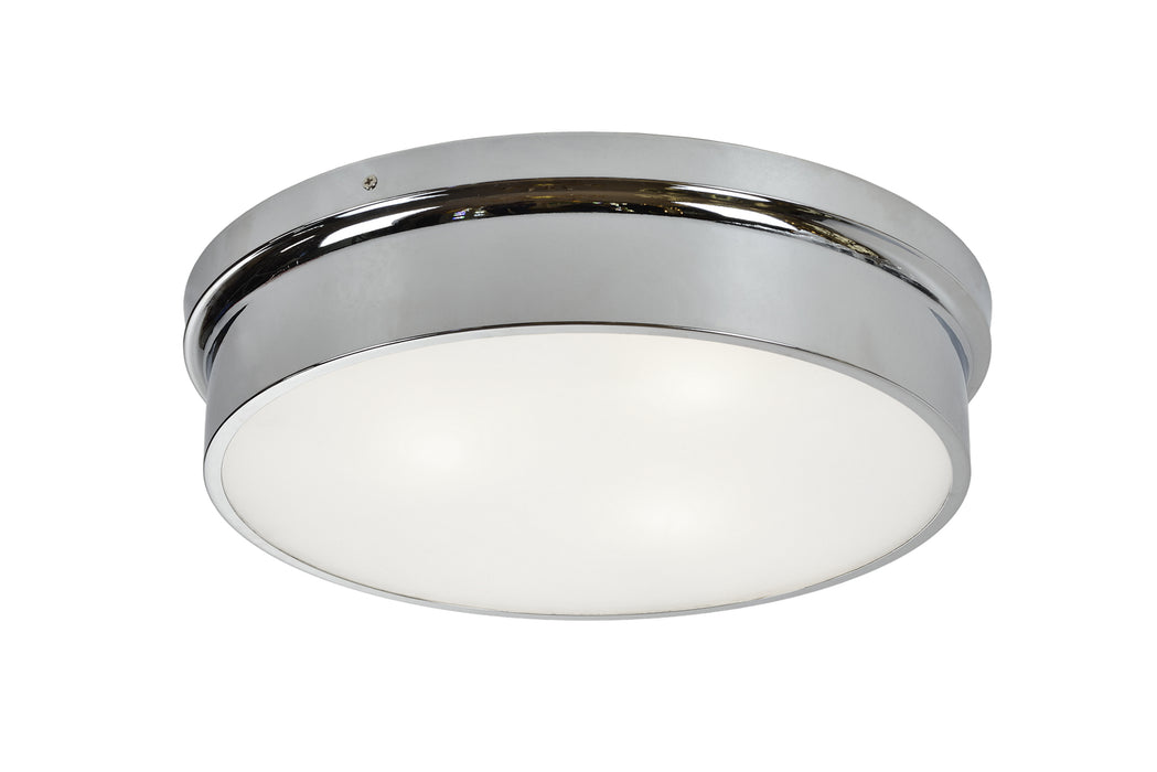 Matteo Lighting M12803CH Three Light Flush Mount, Chrome