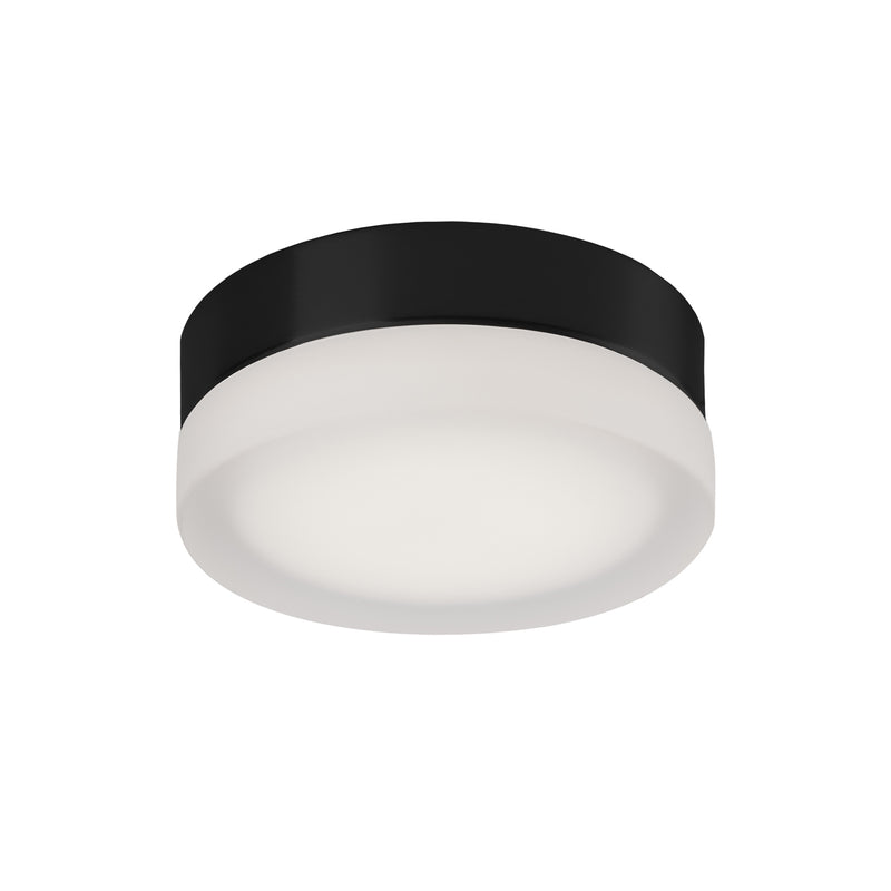 Kuzco Lighting FM3506-BK LED Flush Mount, Black/Frosted