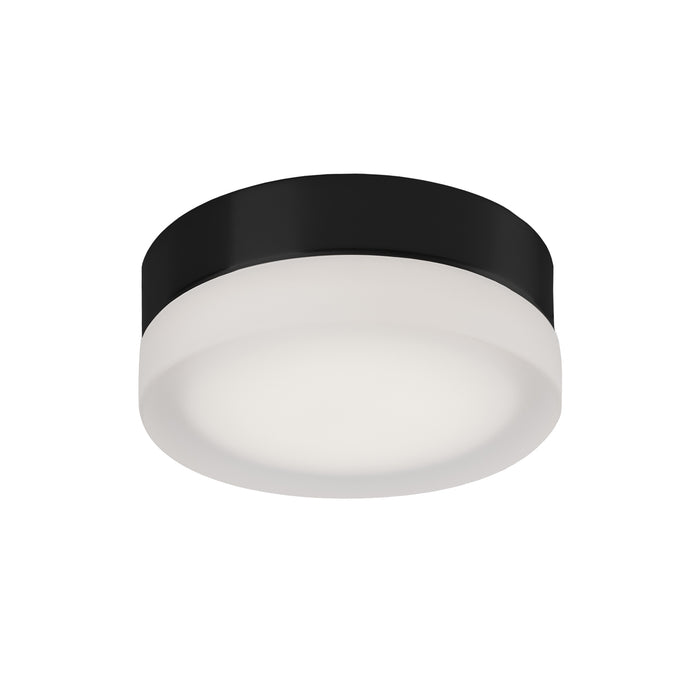 Kuzco Lighting FM3506-BK LED Flush Mount, Black/Frosted