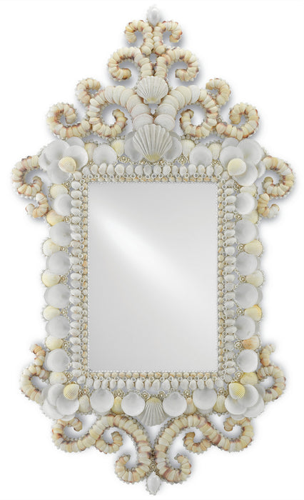 Currey and Company 1000-0028 Mirror, White/Natural/Mirror