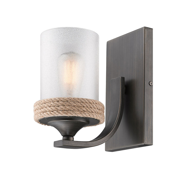 Golden 1048-BA1 GMT-CS One Light Bath Vanity, Gunmetal Bronze