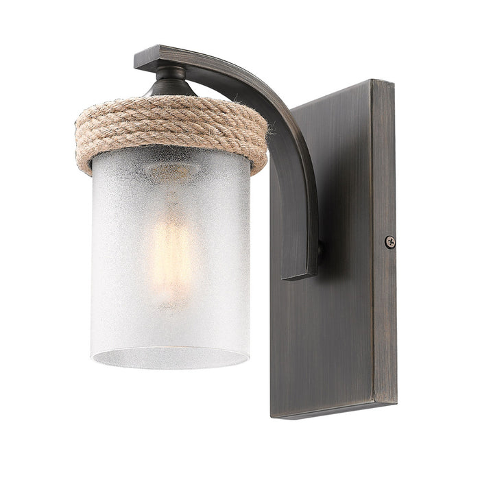Golden 1048-BA1 GMT-CS One Light Bath Vanity, Gunmetal Bronze