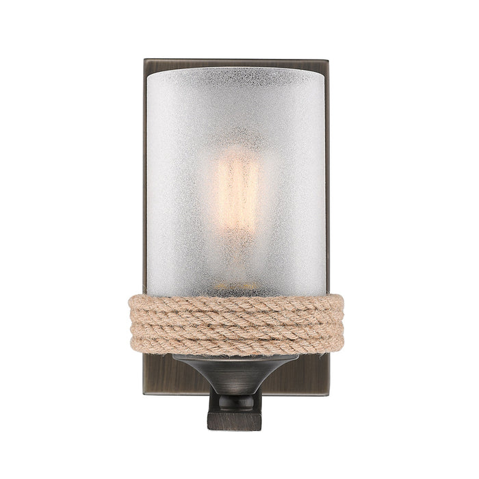 Golden 1048-BA1 GMT-CS One Light Bath Vanity, Gunmetal Bronze