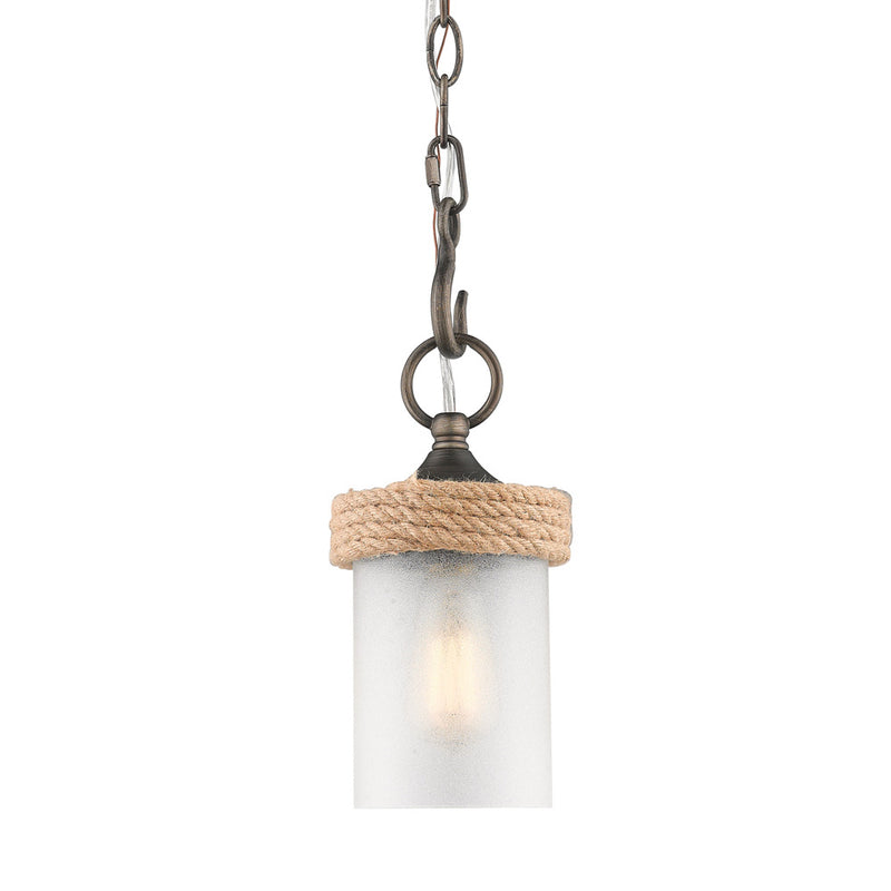 Golden 1048-M1L GMT-CS One Light Mini Pendant, Gunmetal Bronze