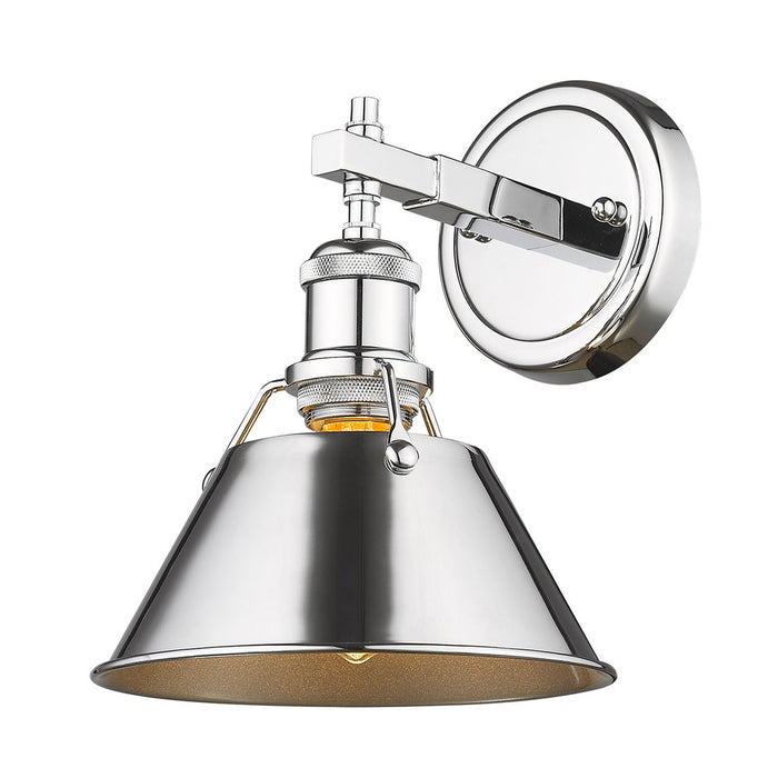 Golden 3306-BA1 CH-CH One Light Bath Vanity, Chrome