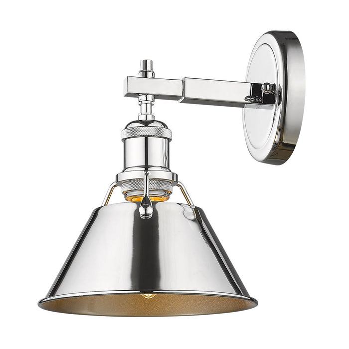Golden 3306-BA1 CH-CH One Light Bath Vanity, Chrome