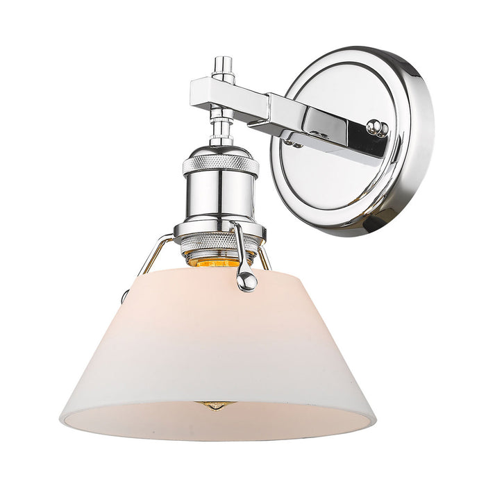 Golden 3306-BA1 CH-OP One Light Bath Vanity, Chrome