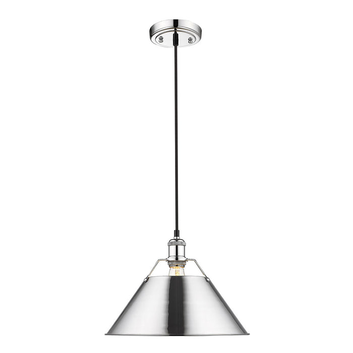 Golden 3306-L CH-CH One Light Pendant, Chrome