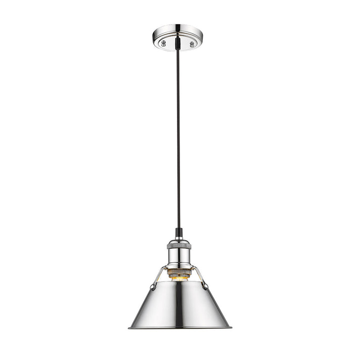 Golden 3306-S CH-CH One Light Mini Pendant, Chrome