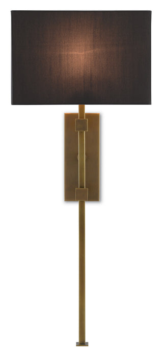 Currey and Company 5000-0090 One Light Wall Sconce, Antique Brass