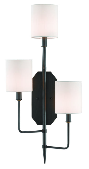 Currey and Company 5000-0099 Three Light Wall Sconce, Oil Rubbed Bronze