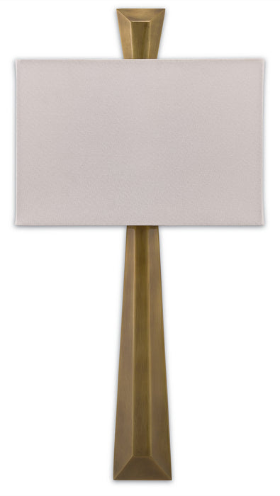 Currey and Company 5900-0016 One Light Wall Sconce, Polished Antique Brass