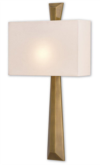 Currey and Company 5900-0016 One Light Wall Sconce, Polished Antique Brass