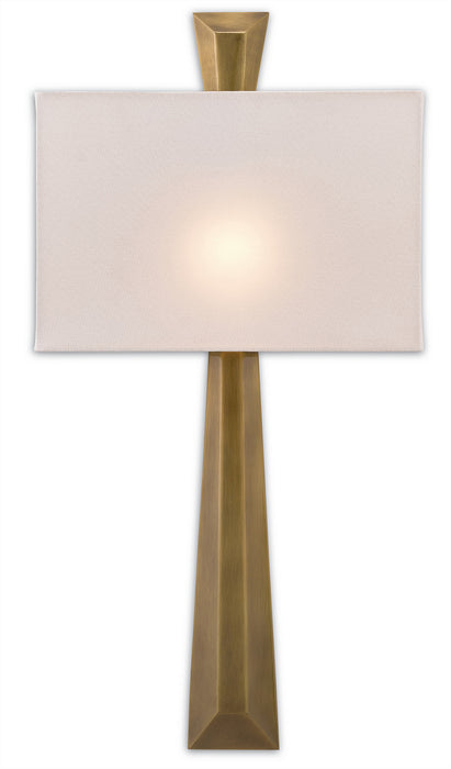 Currey and Company 5900-0016 One Light Wall Sconce, Polished Antique Brass