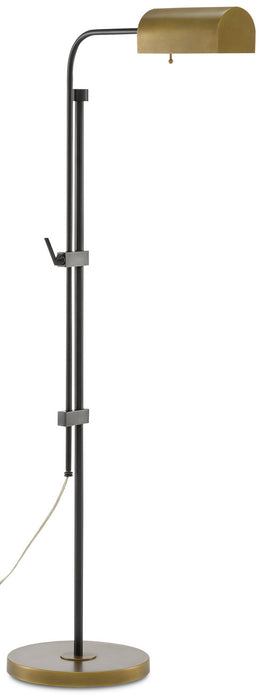 Currey and Company 8000-0021 One Light Floor Lamp, Oil Rubbed Bronze/Antique Brass
