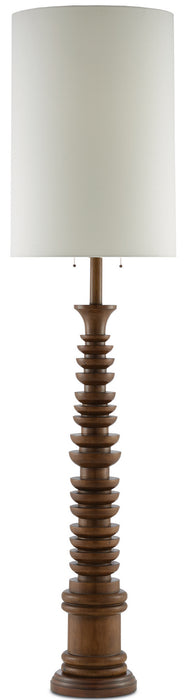 Currey and Company 8000-0034 Two Light Floor Lamp, Natural
