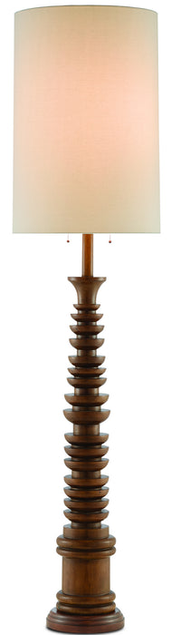 Currey and Company 8000-0034 Two Light Floor Lamp, Natural