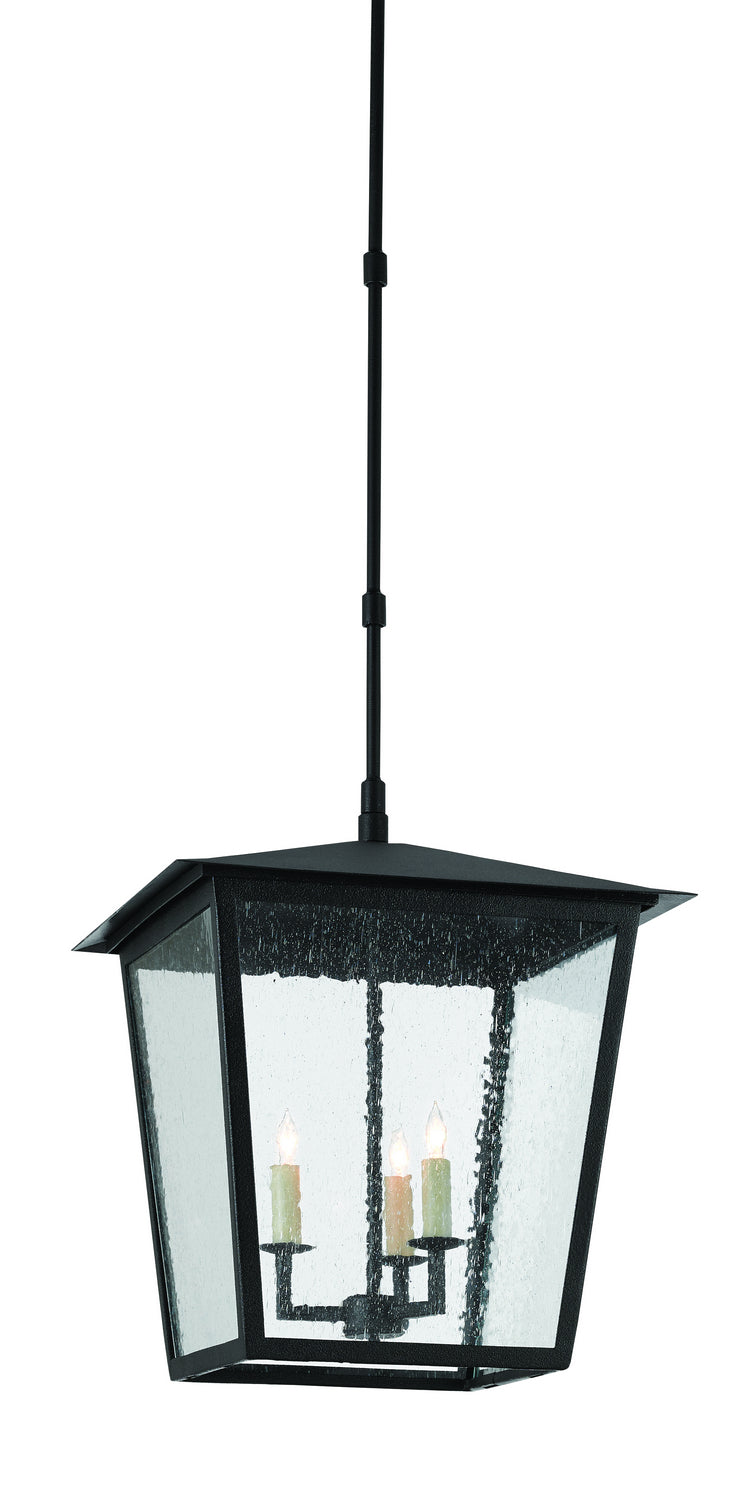 Currey and Company 9500-0002 Three Light Outdoor Lantern, Midnight