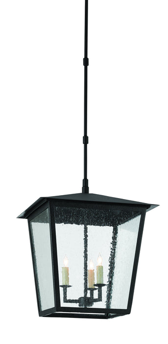 Currey and Company 9500-0002 Three Light Outdoor Lantern, Midnight