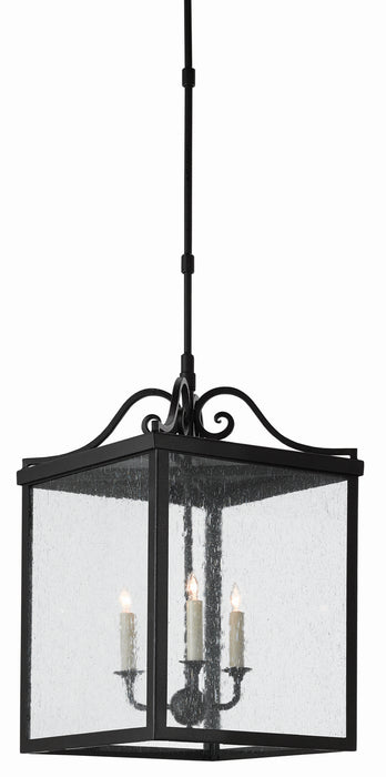 Currey and Company 9500-0006 Three Light Outdoor Lantern, Midnight