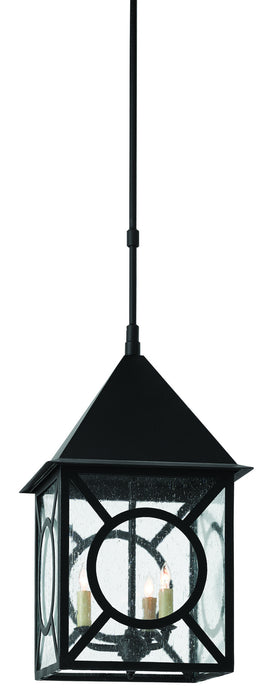 Currey and Company 9500-0008 Three Light Outdoor Lantern, Midnight