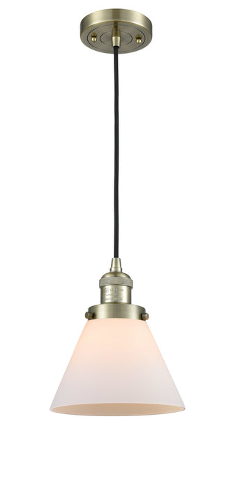 Innovations 201C-AB-G41 One Light Mini Pendant, Antique Brass