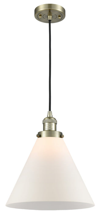 Innovations 201C-AB-G41-L One Light Mini Pendant, Antique Brass