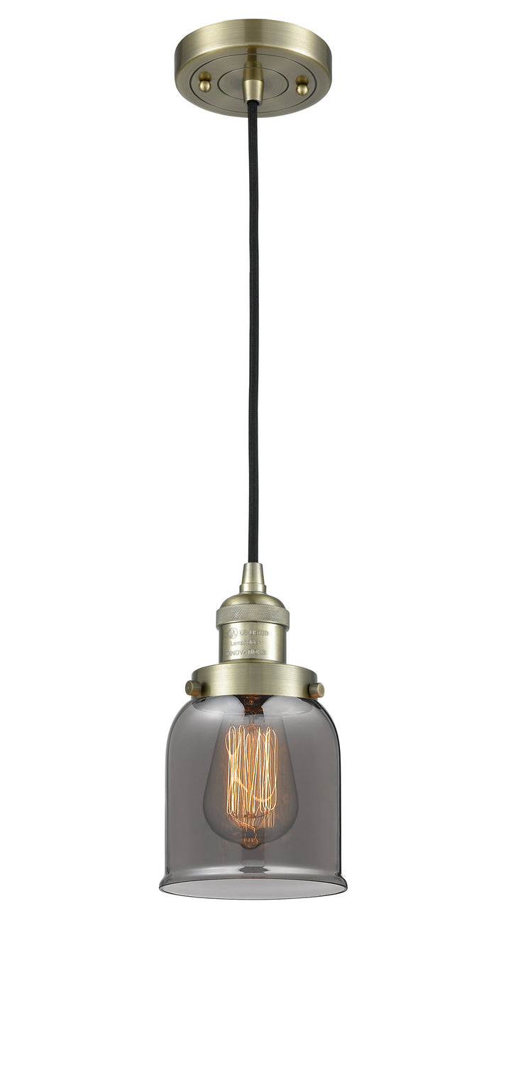 Innovations 201C-AB-G53 One Light Mini Pendant, Antique Brass
