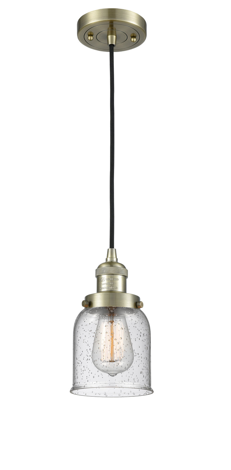 Innovations 201C-AB-G54 One Light Mini Pendant, Antique Brass