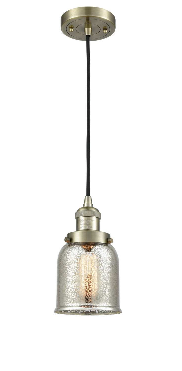 Innovations 201C-AB-G58 One Light Mini Pendant, Antique Brass