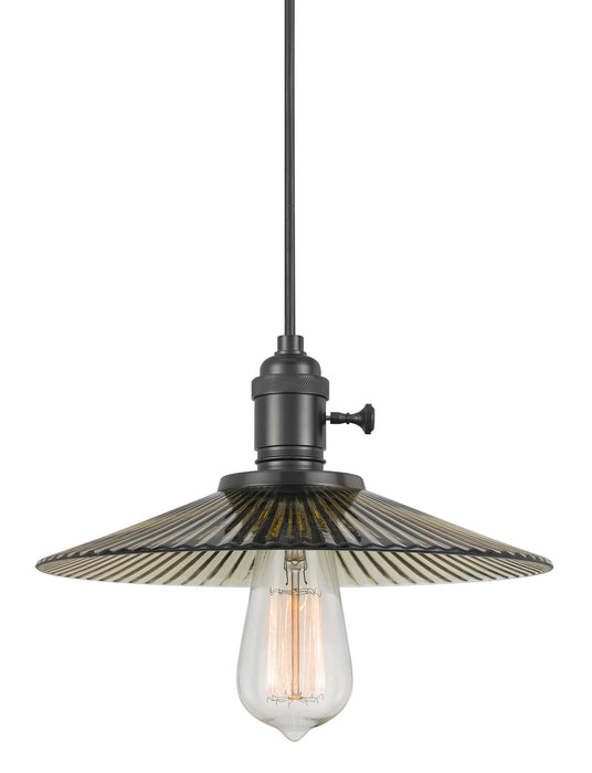 Cal Lighting UP-1097/6-AM One Light Pendant, Black