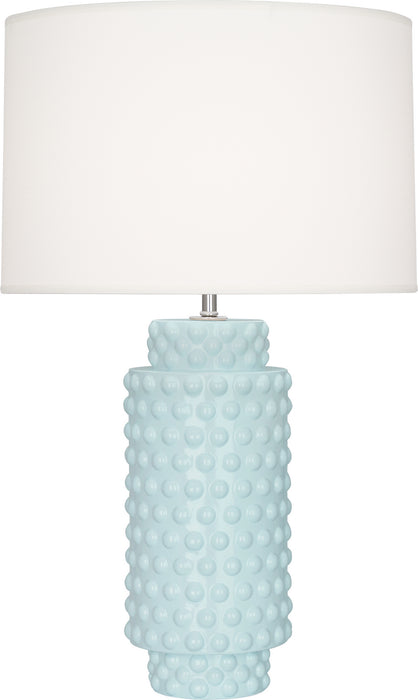 Robert Abbey BB800 One Light Table Lamp, Baby Blue Glazed Textured Ceramic