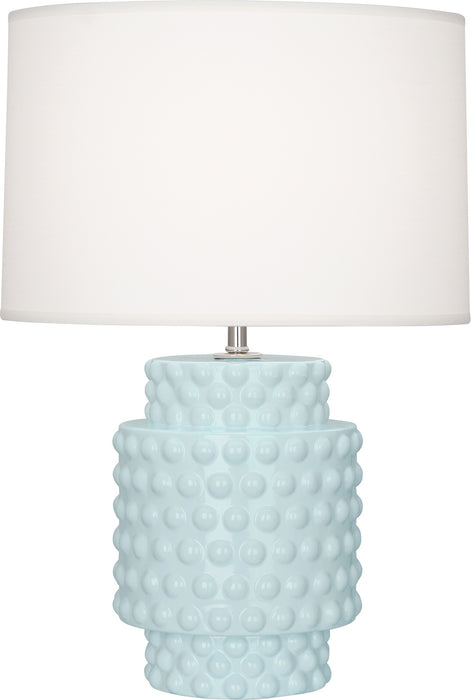 Robert Abbey BB801 One Light Accent Lamp, Baby Blue Glazed Textured Ceramic