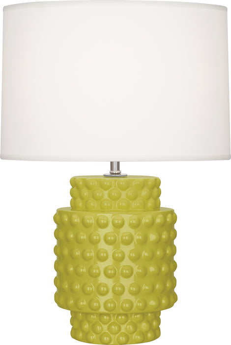 Robert Abbey CI801 One Light Accent Lamp, Citron Glazed Textured Ceramic